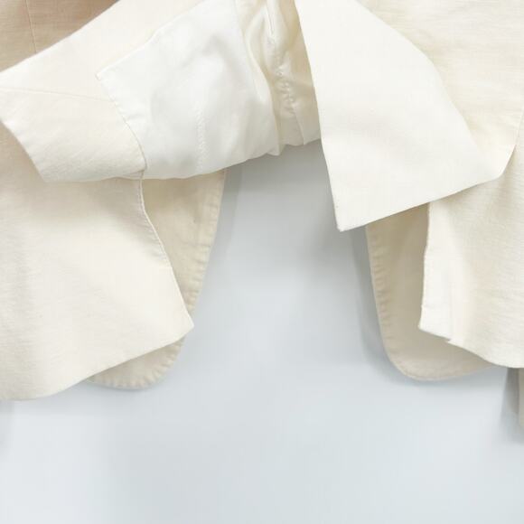 Dolce & Gabanna Womens Academia Career Preppy Italy Linen Blend Blazer Jacket 42 - Picture 9 of 11